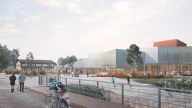 Visualisierung Projekt Stadthalle Landschaftsgestaltung ensphere