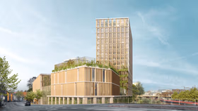 Visualisierung Wettbewerbsbeitrag Quartiersentwicklung Kepler-Areal in Ludwigsburg ensphere