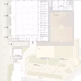 Grundrisse Erdgeschoss Wettbewerbsbeitrag KuBiC Quartier Erlangen ensphere