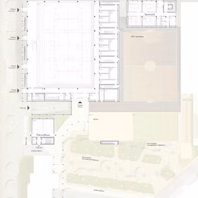 Grundrisse Erdgeschoss Wettbewerbsbeitrag KuBiC Quartier Erlangen ensphere