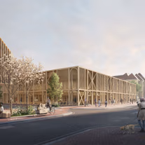 Visualisierung Wettbewerbsbeitrag KuBiC Quartier Erlangen ensphere