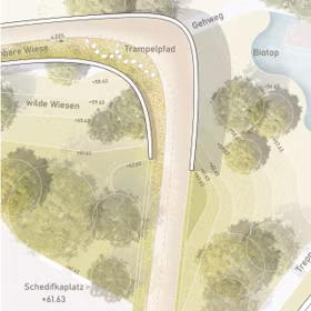 Ensphere Fussgaenger Bruecke Meidline Wien Pfad