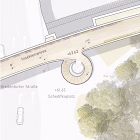 Ensphere Fussgaenger Bruecke Meidline Wien Wiese