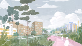 Ensphere Wald Ring Quartier Sindelfingen Visualisierung