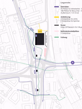 Ensphere Deutsche Einheit Zukunftszentrum Haale Saale Perspective Scheme