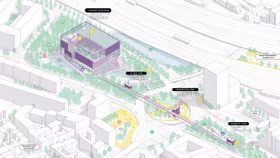Ensphere Deutsche Einheit Zukunftszentrum Haale Saale Perspective Lageplan